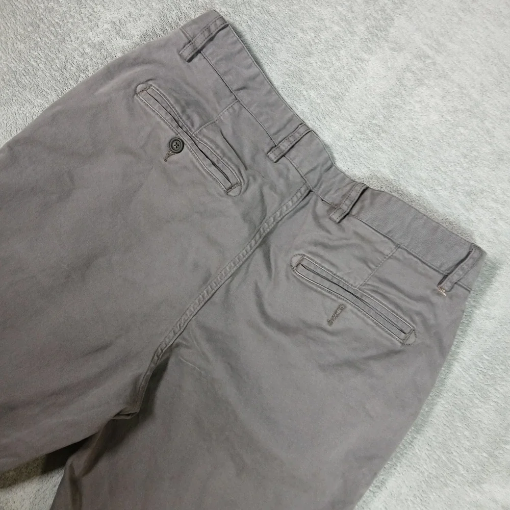 Spoke Heroes Pants Mens 33 Grey Chino Build C Flat Front Trousers